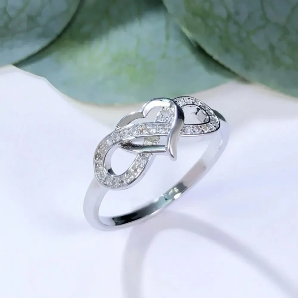 3for$20 NWT 1pc Fashionable Exquisite Infinity Symbol & Heart Shaped Ring